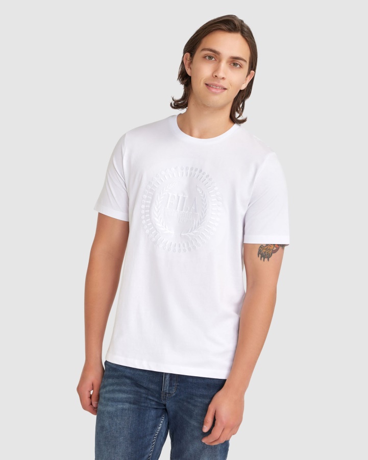 White Fila Men's Ravi Tee