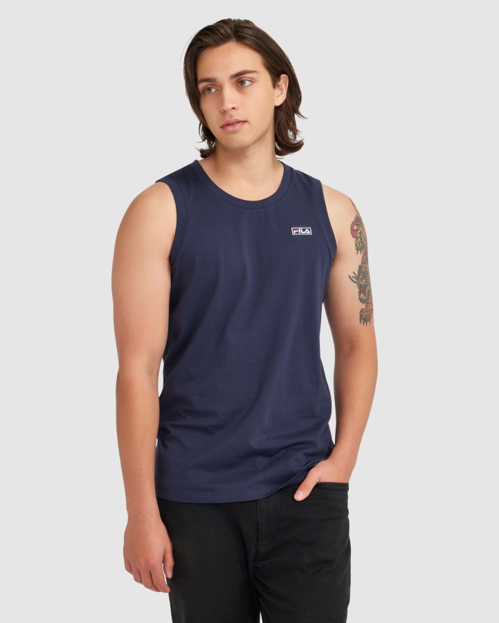 New Navy Men's Cian Tank Fila