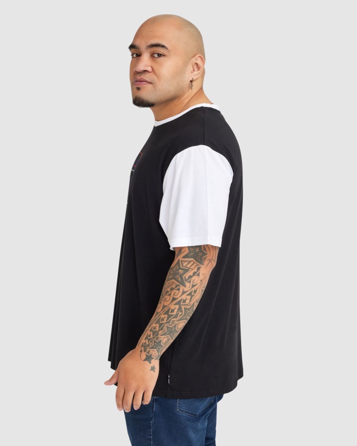Men's Plus Lennox Tee Black Fila