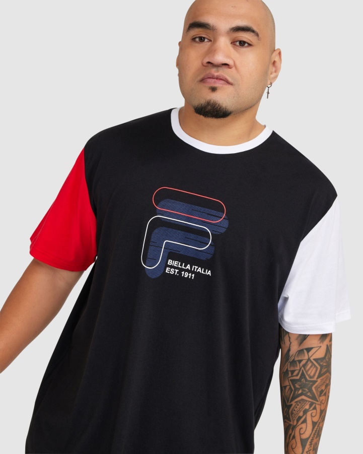 Men's Plus Lennox Tee Black Fila