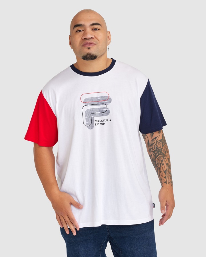 Fila Men's Plus Lennox Tee White