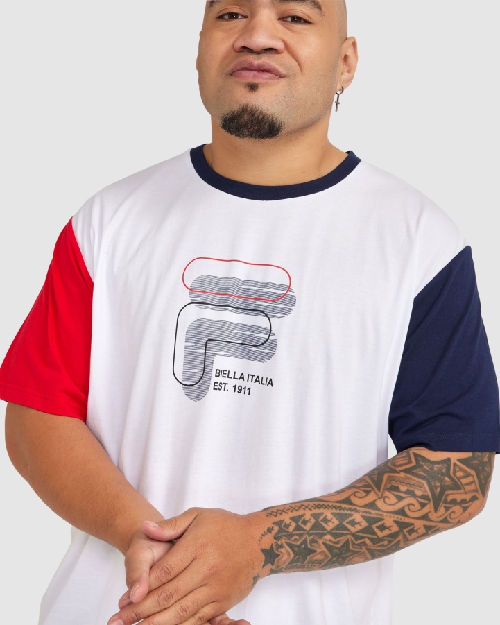 Fila Men's Plus Lennox Tee White