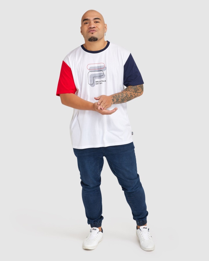 Fila Men's Plus Lennox Tee White