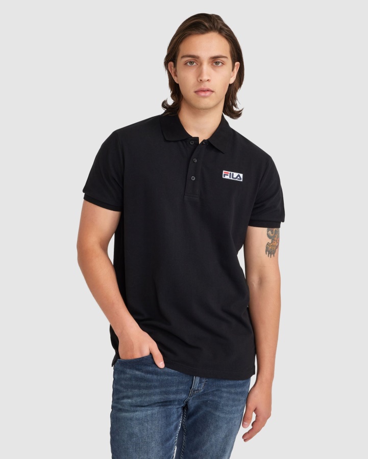 Black Fila Men's Asher Polo