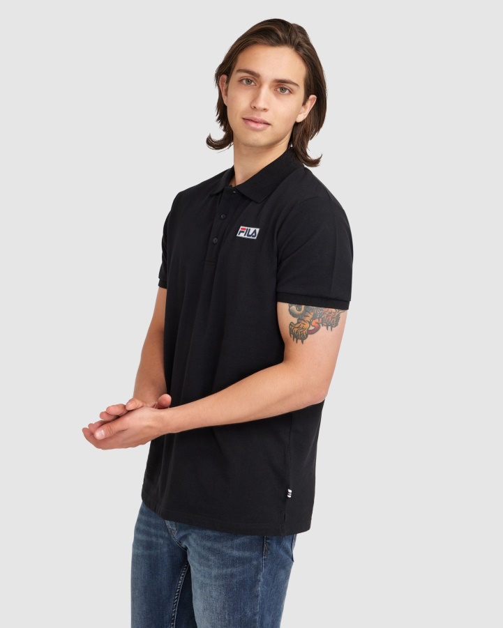 Black Fila Men's Asher Polo