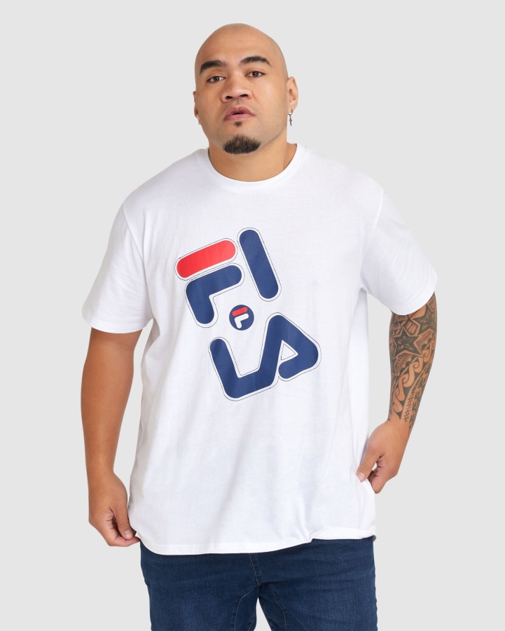 Men's Plus Kiley Tee White Fila
