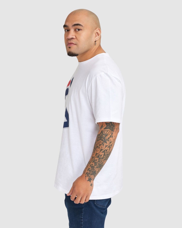 Men's Plus Kiley Tee White Fila