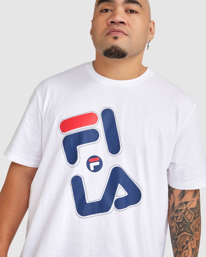 Men's Plus Kiley Tee White Fila