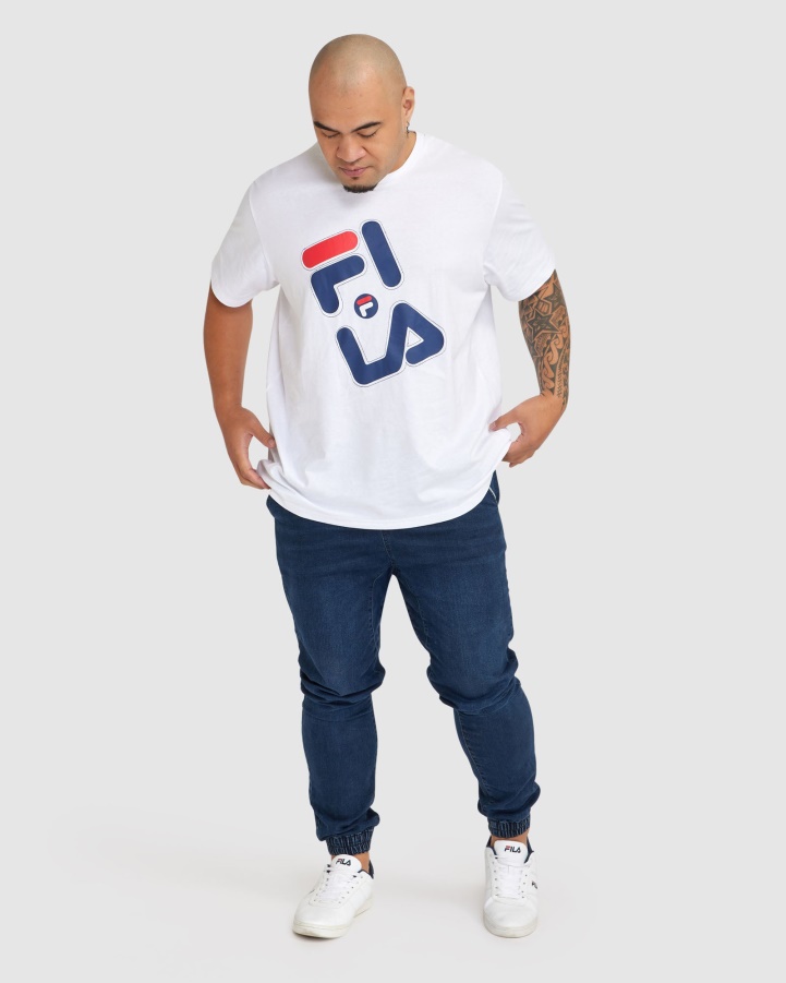Men's Plus Kiley Tee White Fila