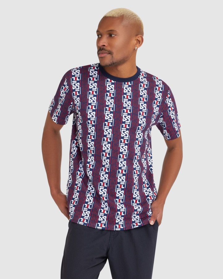 New Navy Men's Harrison Tee Fila