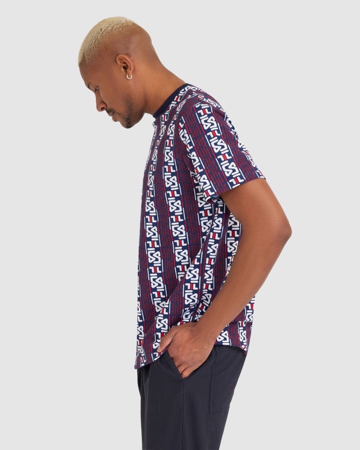 New Navy Men's Harrison Tee Fila