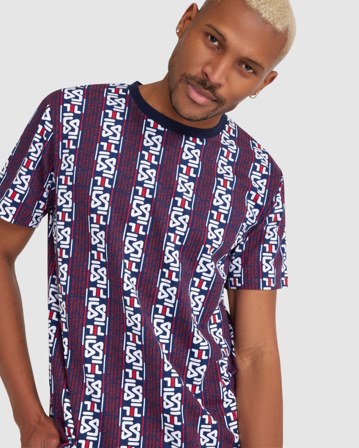 New Navy Men's Harrison Tee Fila