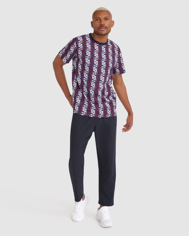 New Navy Men's Harrison Tee Fila