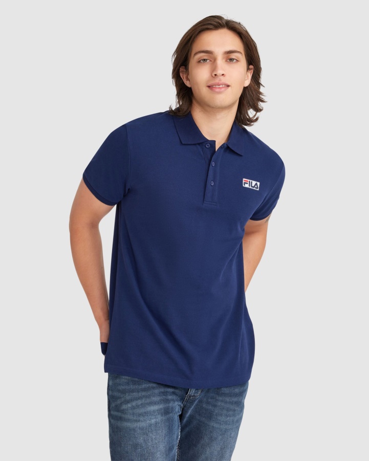 Fila Men's Asher Polo New Navy