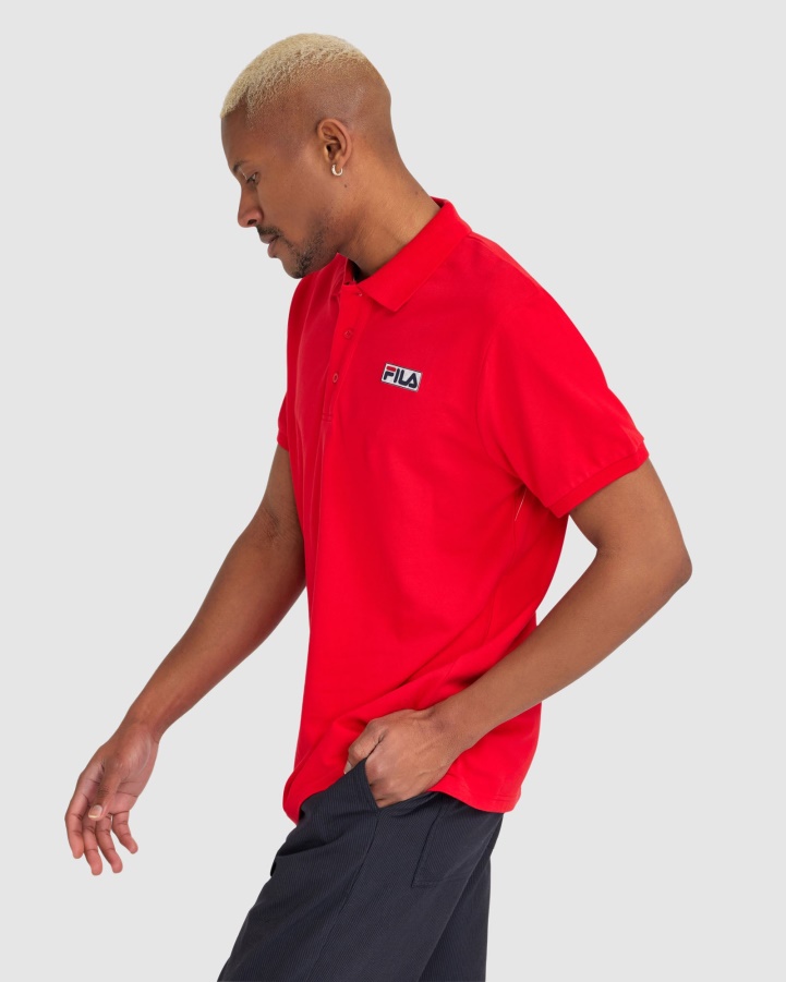 Men's Asher Polo Fila Red