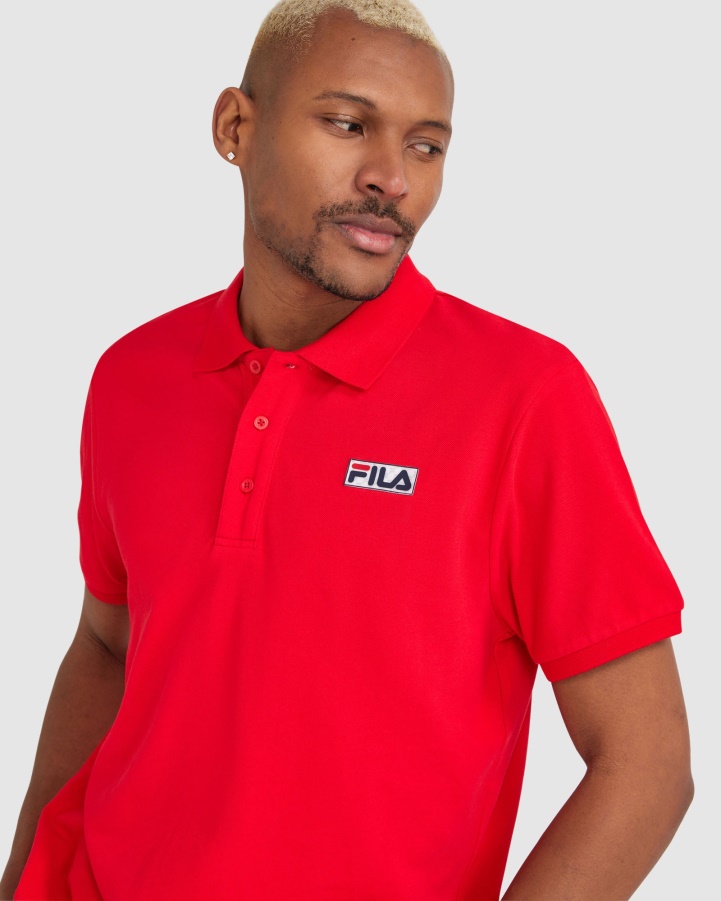 Men's Asher Polo Fila Red