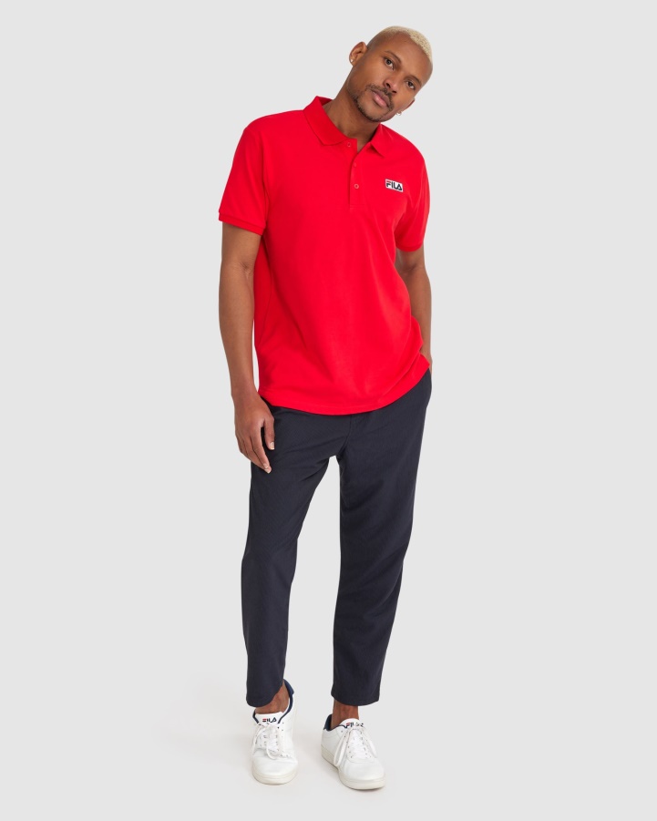 Men's Asher Polo Fila Red
