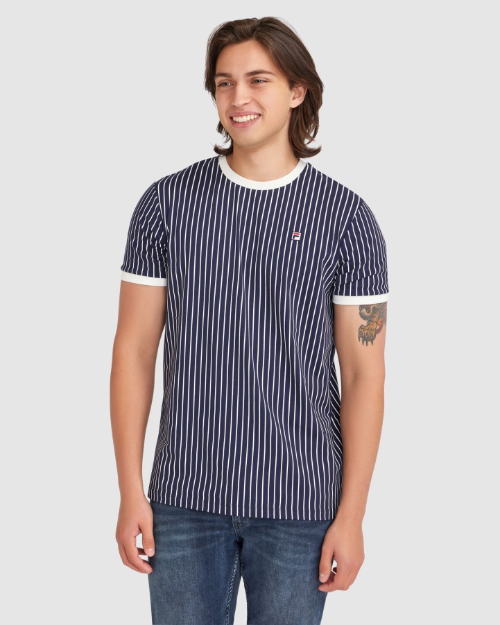 New Navy Fila Men's Wyatt Ringer