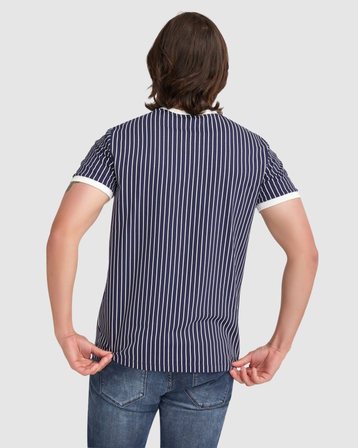 New Navy Fila Men's Wyatt Ringer