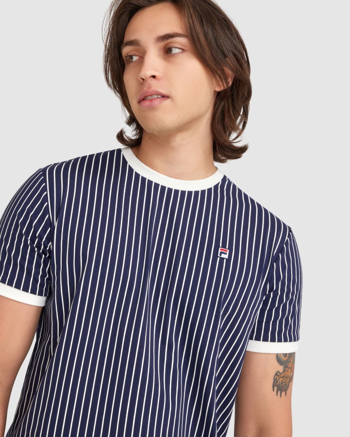 New Navy Fila Men's Wyatt Ringer