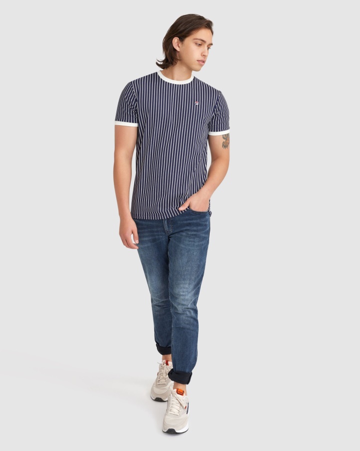 New Navy Fila Men's Wyatt Ringer