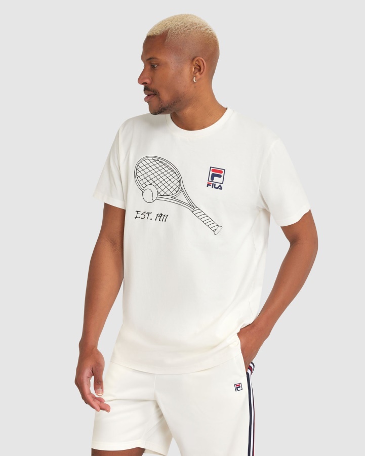 Fila White Men's Wyatt Tee