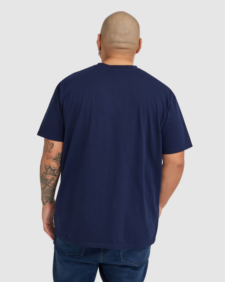 New Navy Fila Men's Plus Kiley Tee