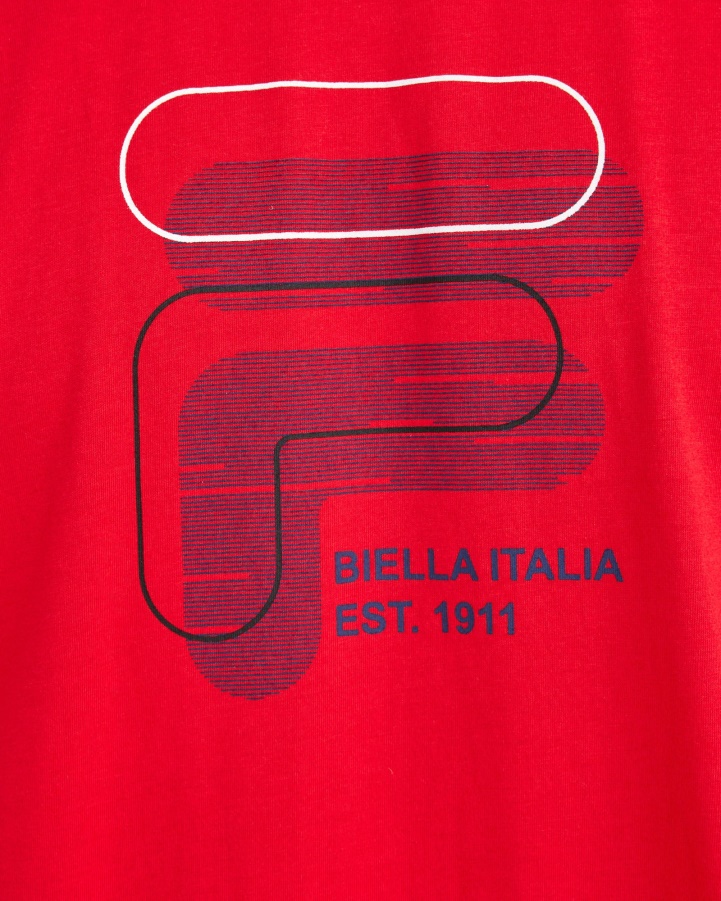 Fila Red Men's Plus Lennox Tee