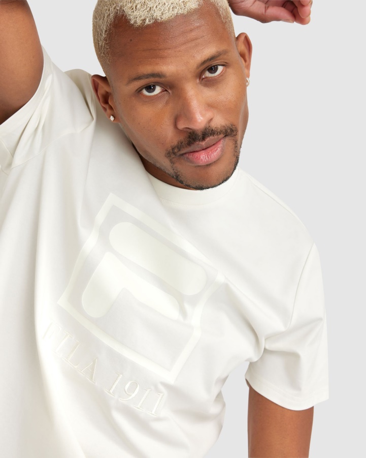 White Fila Men's Sahand Tee