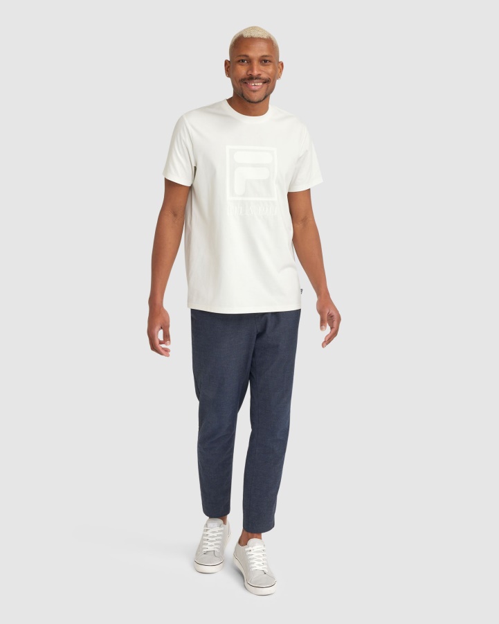 White Fila Men's Sahand Tee
