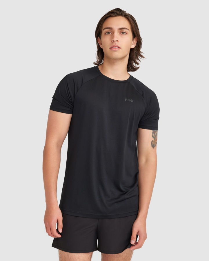 Men's Caleb QDry Tee Fila Black