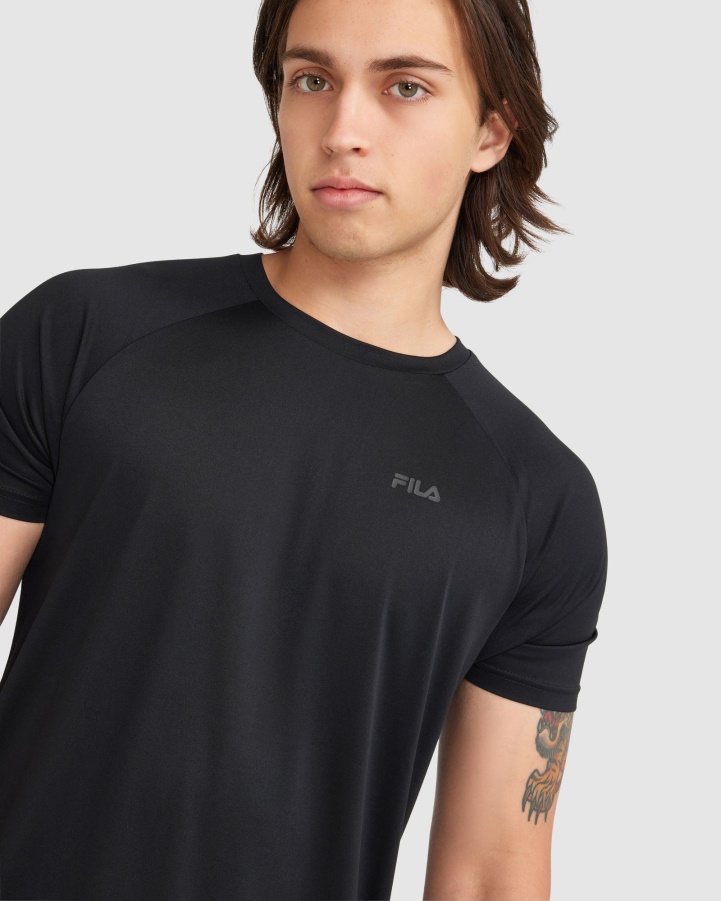 Men's Caleb QDry Tee Fila Black