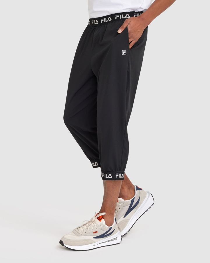 Men's Wade 3/4 Pant Black Fila
