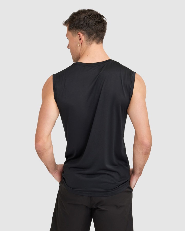 Black Fila Men's Caleb QDry Tank