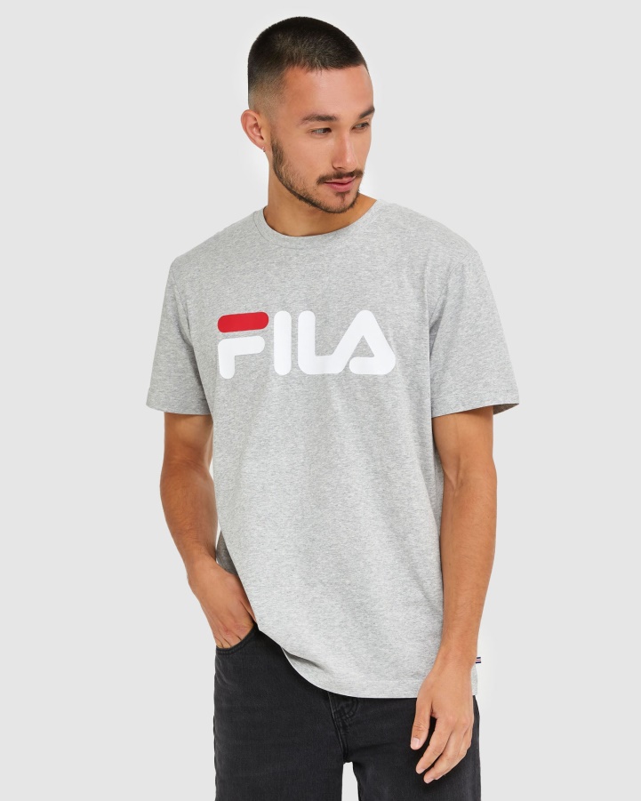 Classic Unisex Tee Silver Marle Fila