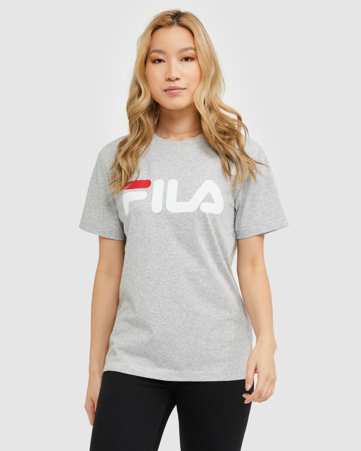 Classic Unisex Tee Silver Marle Fila
