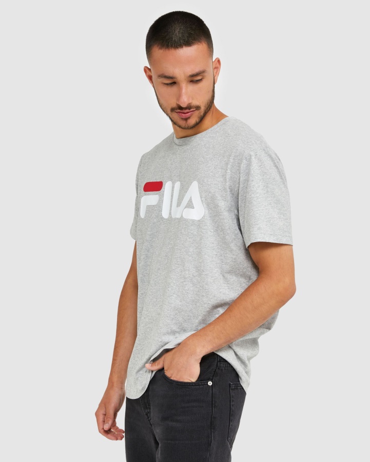 Classic Unisex Tee Silver Marle Fila