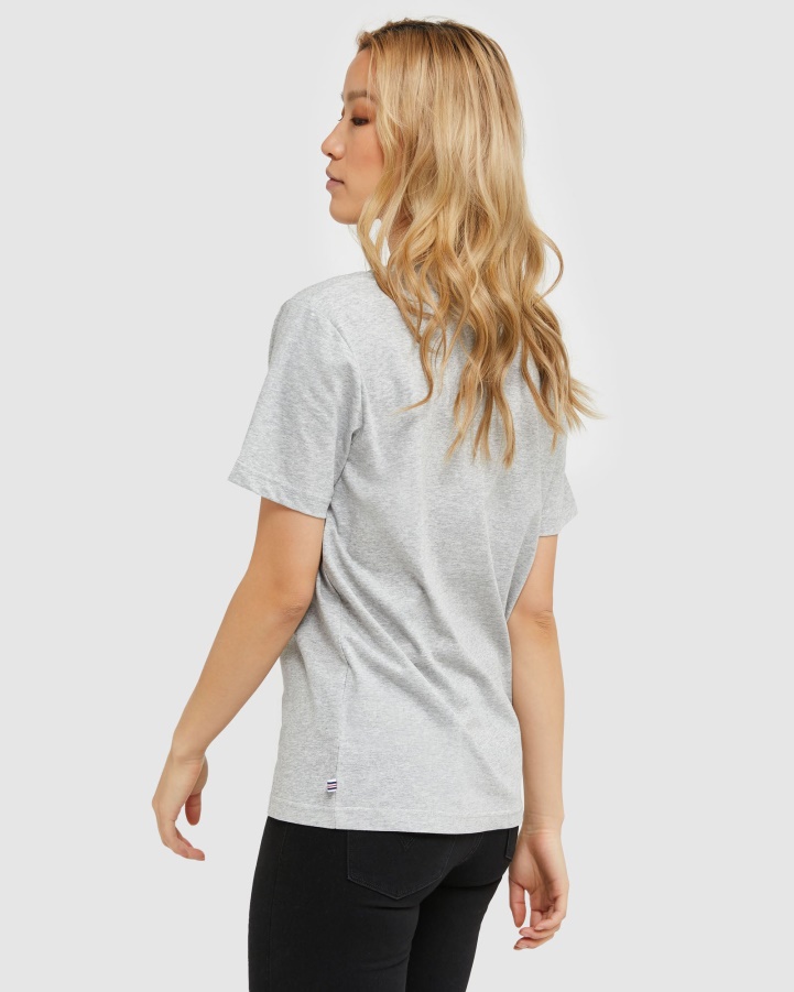 Classic Unisex Tee Silver Marle Fila