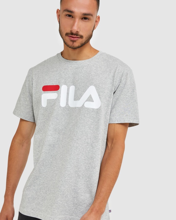 Classic Unisex Tee Silver Marle Fila