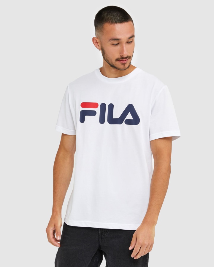 White Classic Unisex Tee Fila