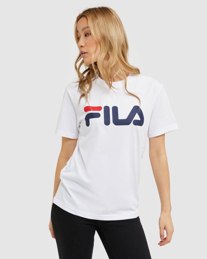 White Classic Unisex Tee Fila
