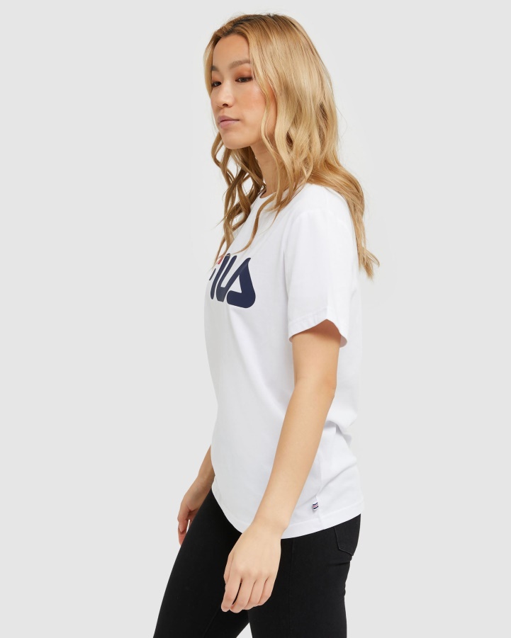 White Classic Unisex Tee Fila