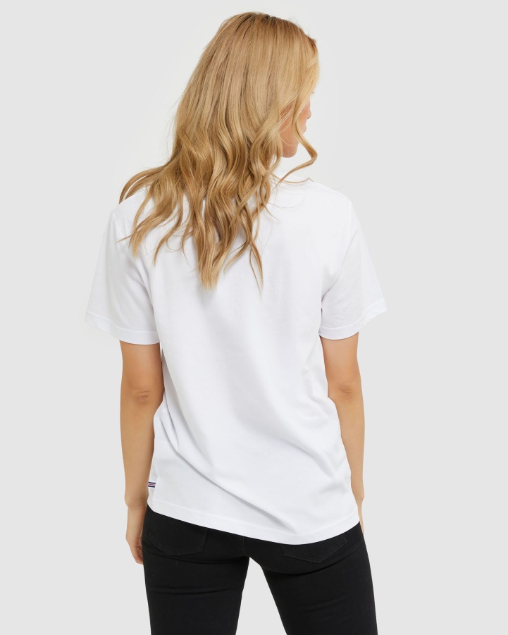 White Classic Unisex Tee Fila