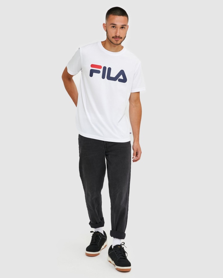 White Classic Unisex Tee Fila