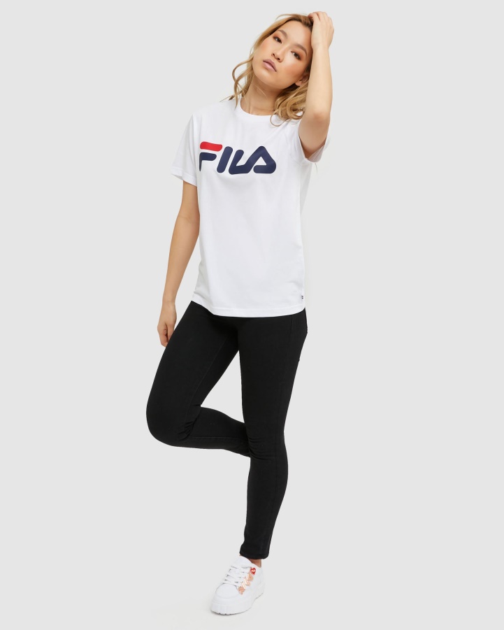 White Classic Unisex Tee Fila