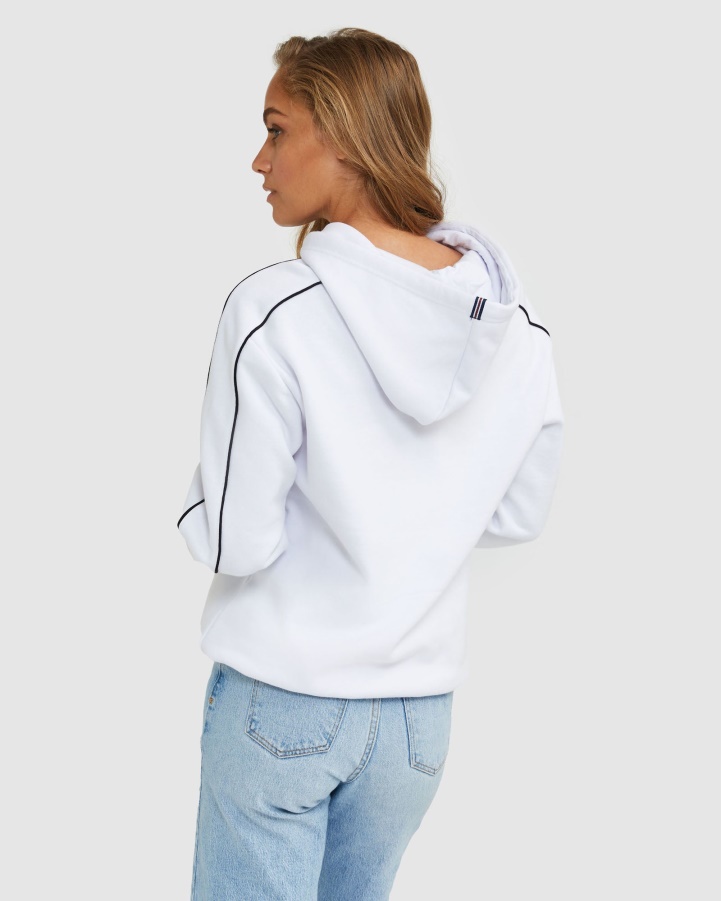 White Unisex Heritage Hood Fila