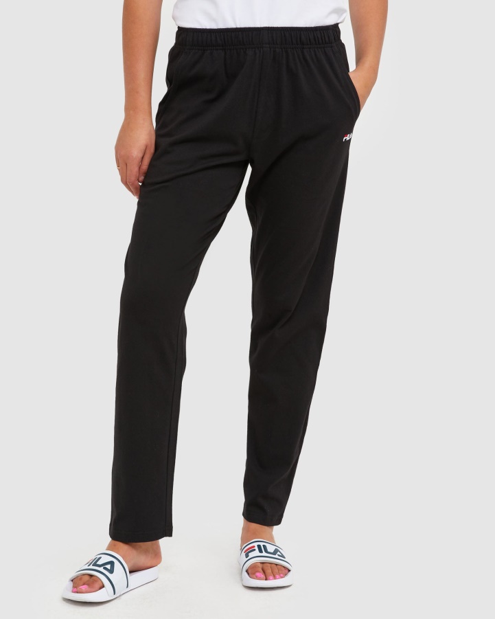 Black Fila Classic Unisex Jersey Pant