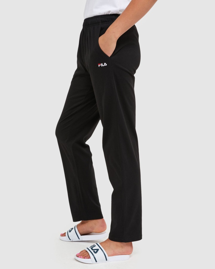 Black Fila Classic Unisex Jersey Pant