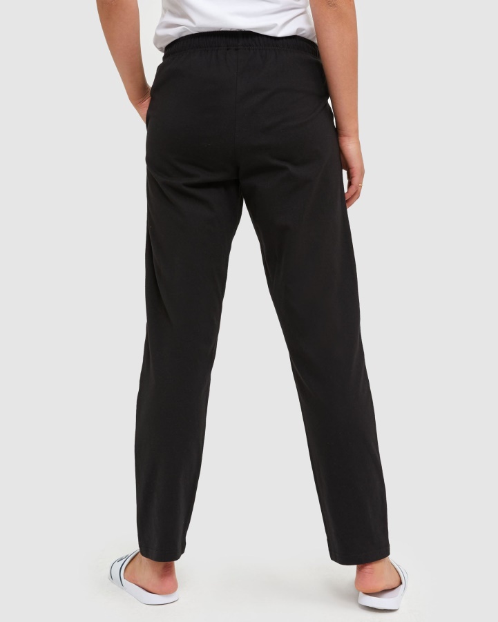 Black Fila Classic Unisex Jersey Pant