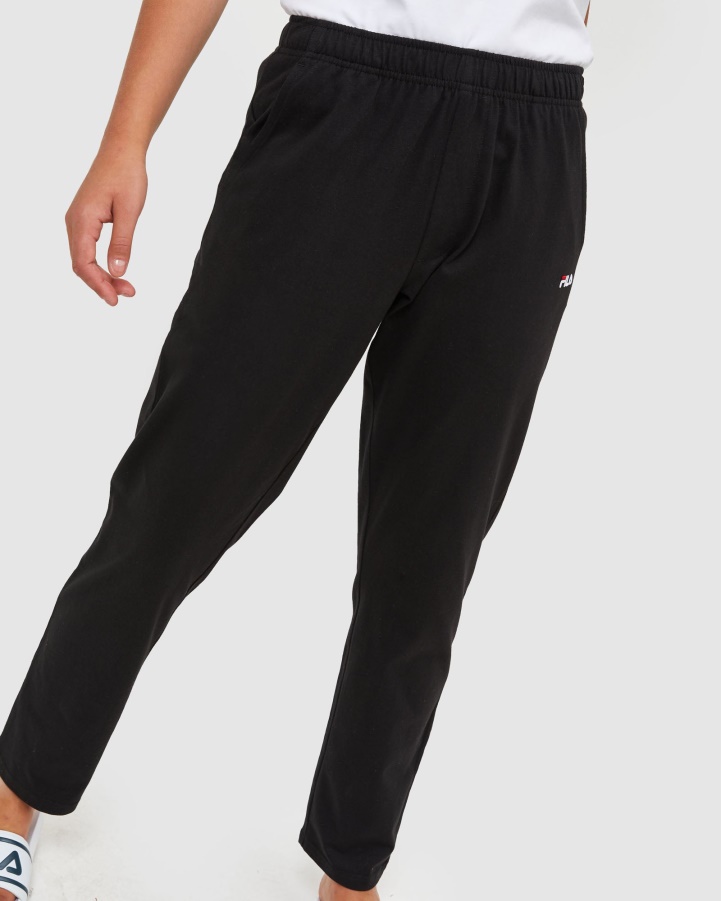 Black Fila Classic Unisex Jersey Pant